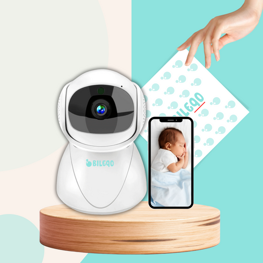 Babyphone Connecté WIFI 360° Full HD | Surveillez bébé à distance | Bileqo