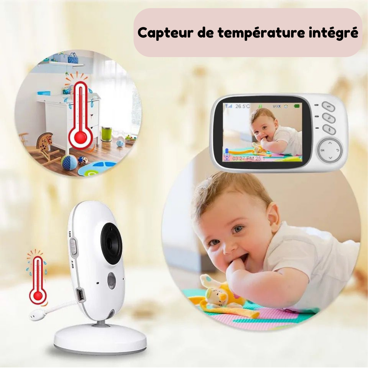 Babyphone | Surveillance vidéo pour bébé | Bileqo